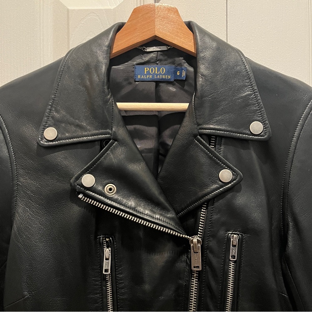 Ralph Lauren Black Leather Jacket